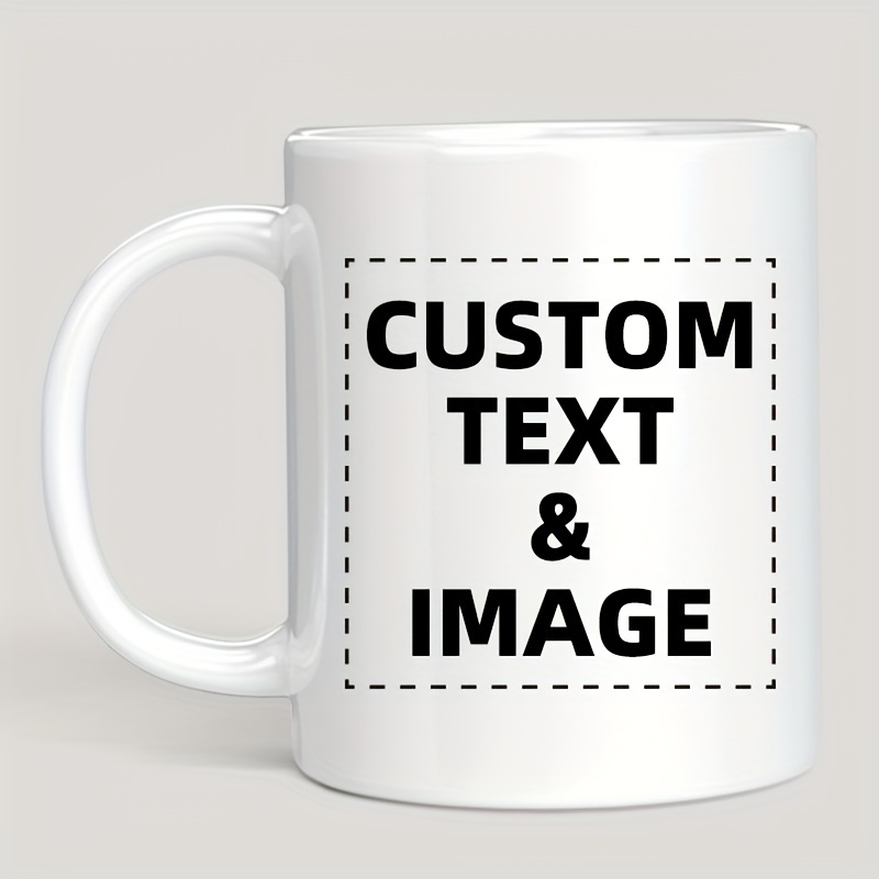 Coffee Tea Name - Mug personnalisé avec photo et texte/logo