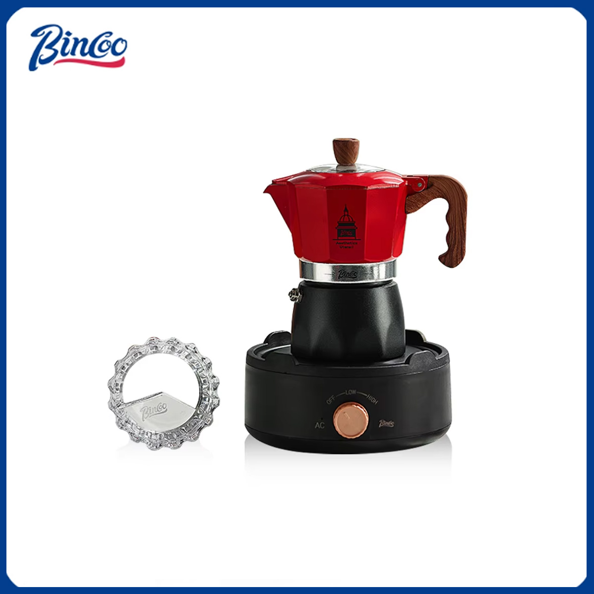 Moka Pot Stove - Bincoo Double Valve café Moka Pot
