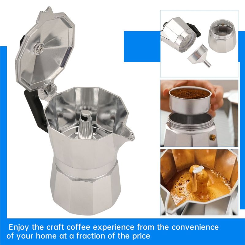 Moka Pot Stove - Machine à café italienne A92P Moka