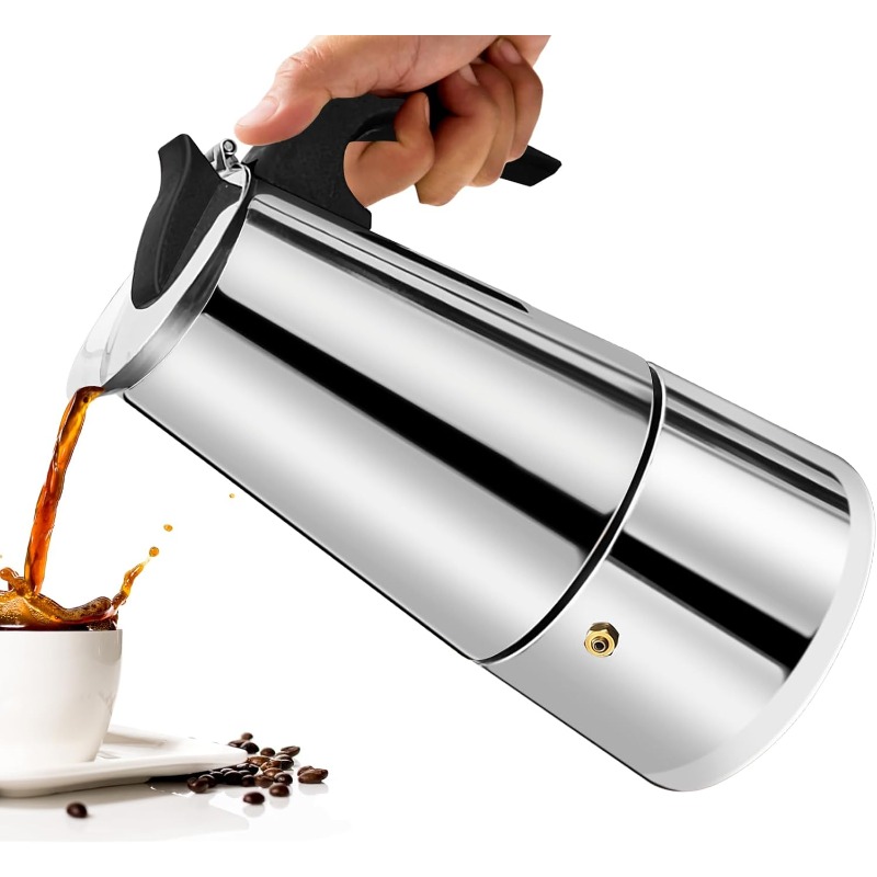 Moka Pot Stove - Cafetière Moka 6 tasses en acier