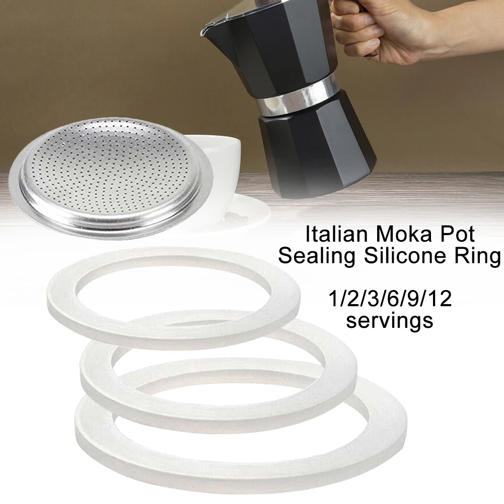 Moka Pot Stove - 1 jeu de joints d'étanchéité en