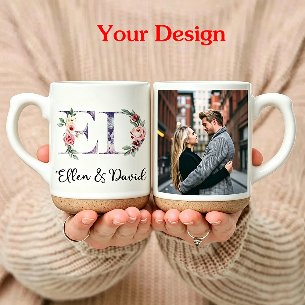Coffee Tea Images - Mug en émail personnalisé avec votre