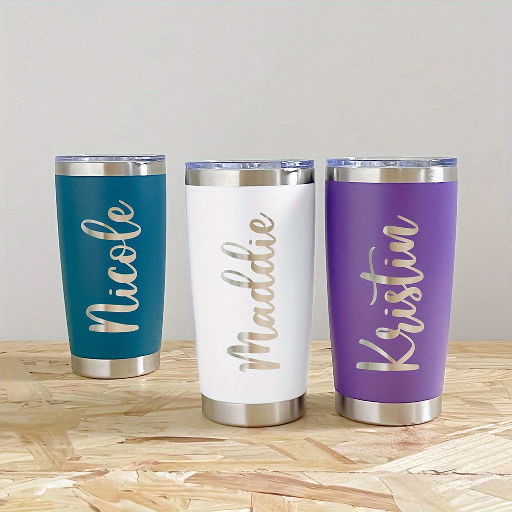 Coffee Tea Name - Gobelet isotherme en acier inoxydable de