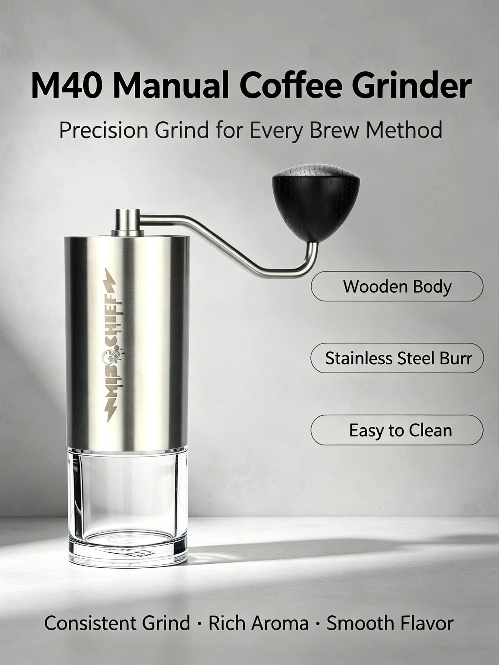 Moulin à café manuel MisChief  - Burr Hand Grinder avis et prix