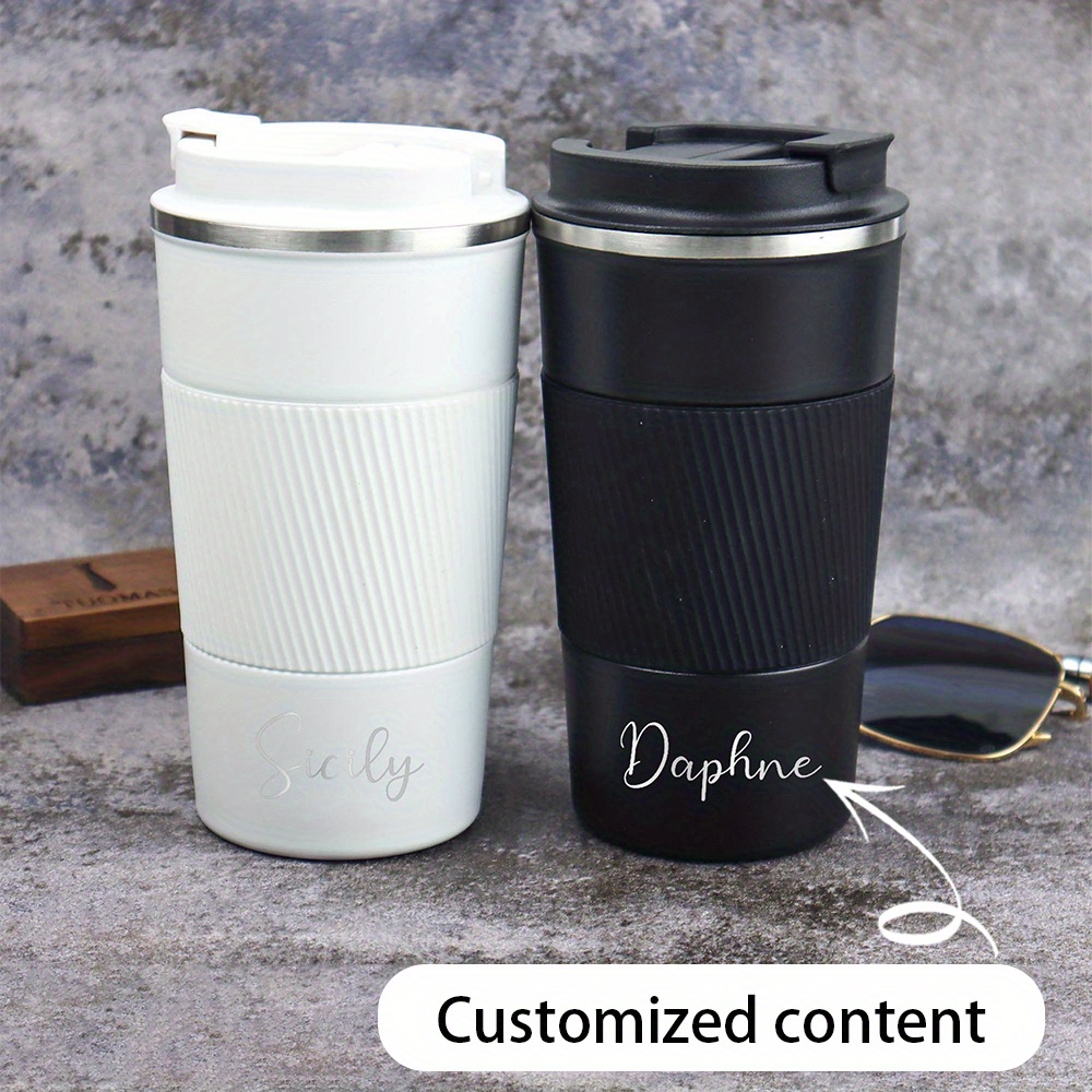 Mug de voyage en acier inoxyda - Coffee Tea Name avis et prix
