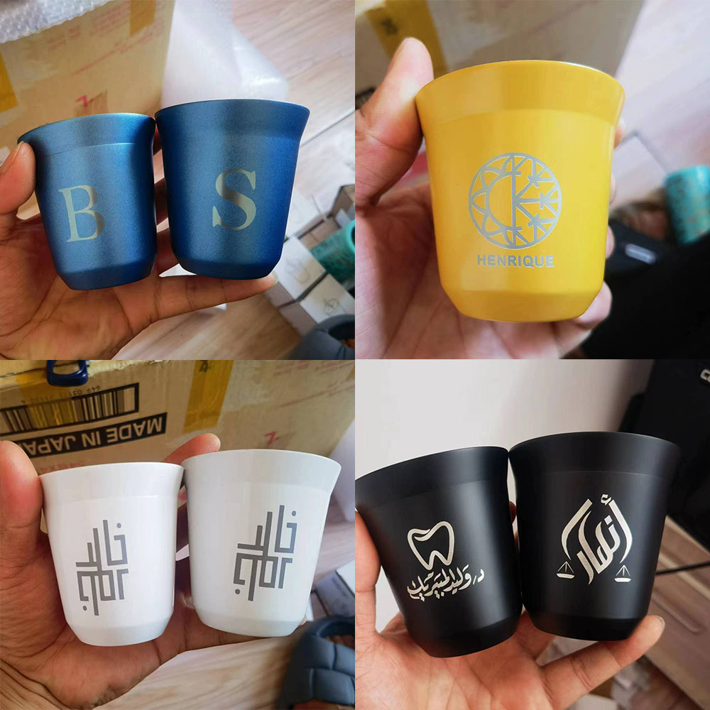 Tasses à expresso en acier ino - Coffee Tea Name avis et prix
