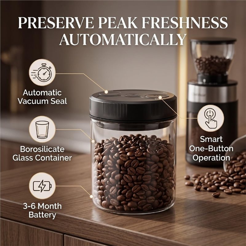 Boîte à café sous vide automat - Coffee Tea Sugar avis et prix