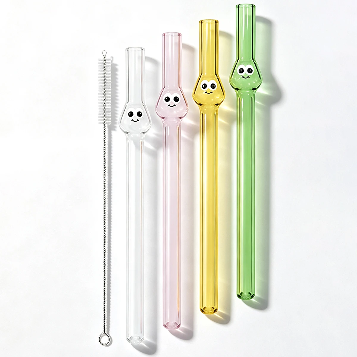 4pcs Wide 12mm Glass Straw Set - Coffee Tea And Sugar Set avis et prix